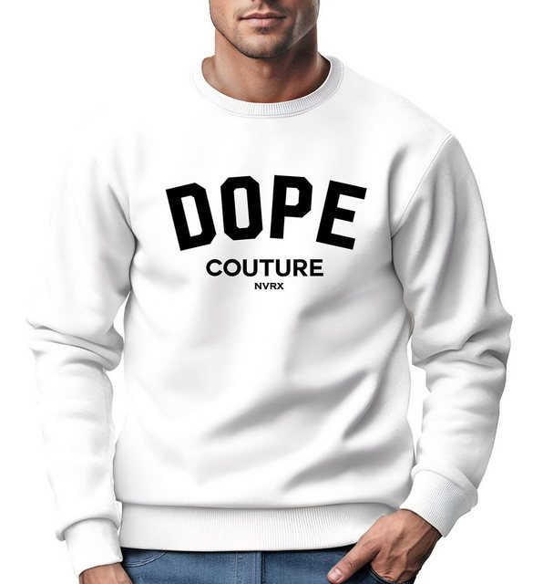 Neverless Sweatshirt Sweatshirt Herren DOPE COUTURE Rundhals-Pullover günstig online kaufen