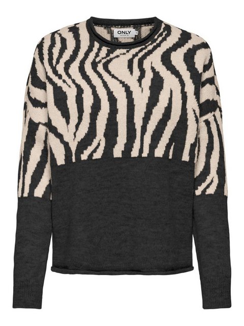 ONLY Rundhalspullover ONLJADE ZEBRA LS O-NECK CC KNT günstig online kaufen