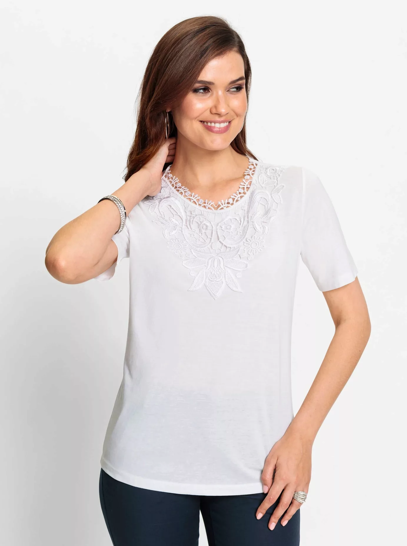 Lady Kurzarmshirt "Shirt", (1 tlg.) günstig online kaufen