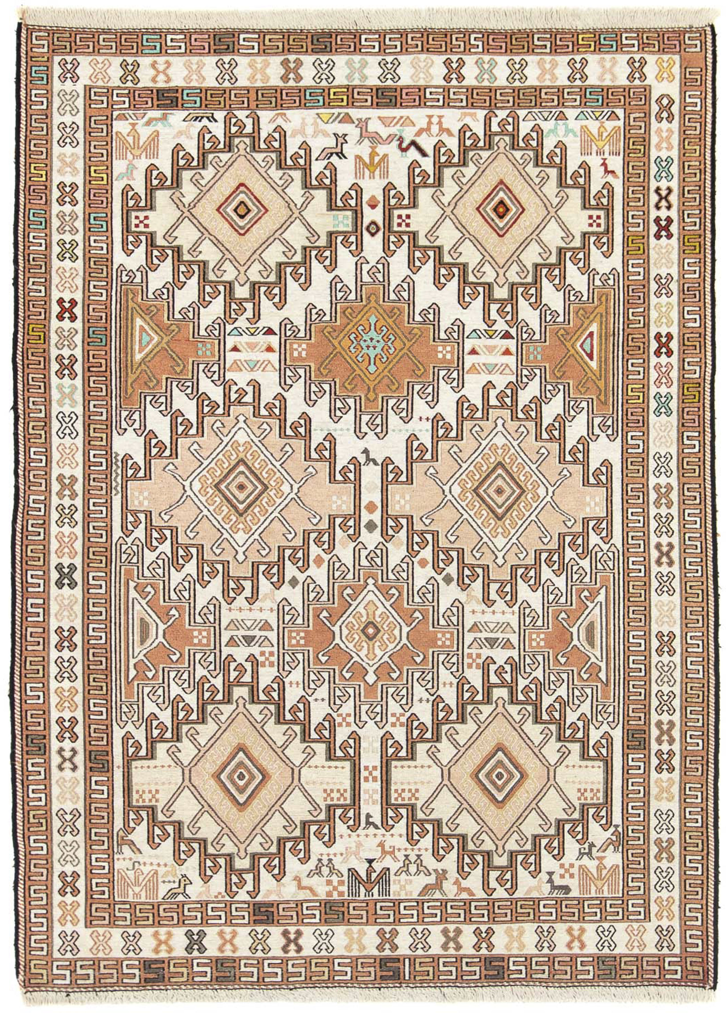 morgenland Orientteppich »Perser - Nomadic - 149 x 102 cm - beige«, rechtec günstig online kaufen