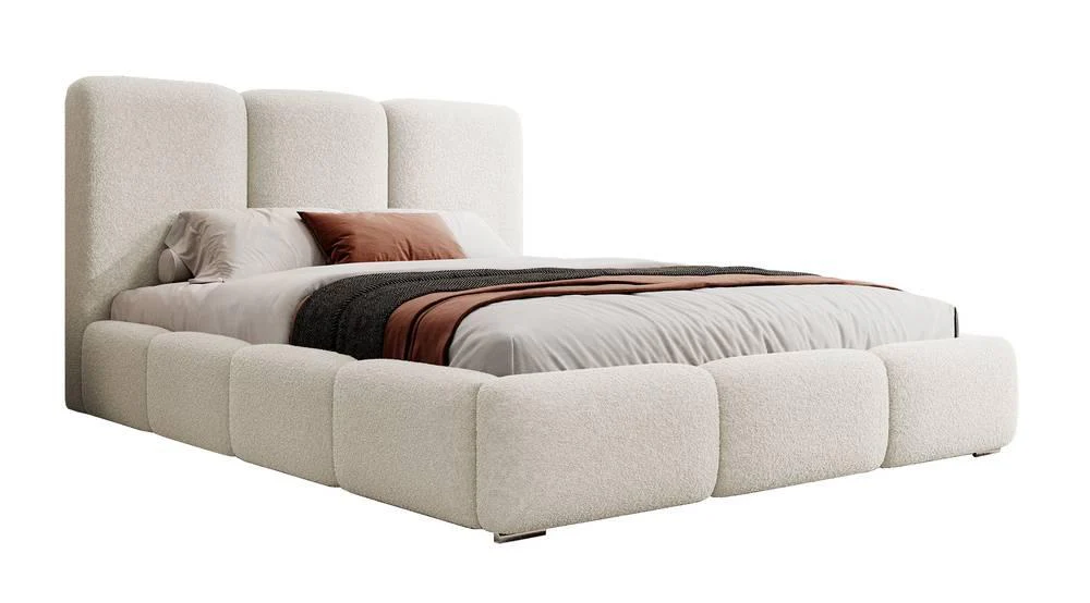 NADUVI Collection | Bettgestell aus Briar Bouclé mit Stauraum 160x200 günstig online kaufen