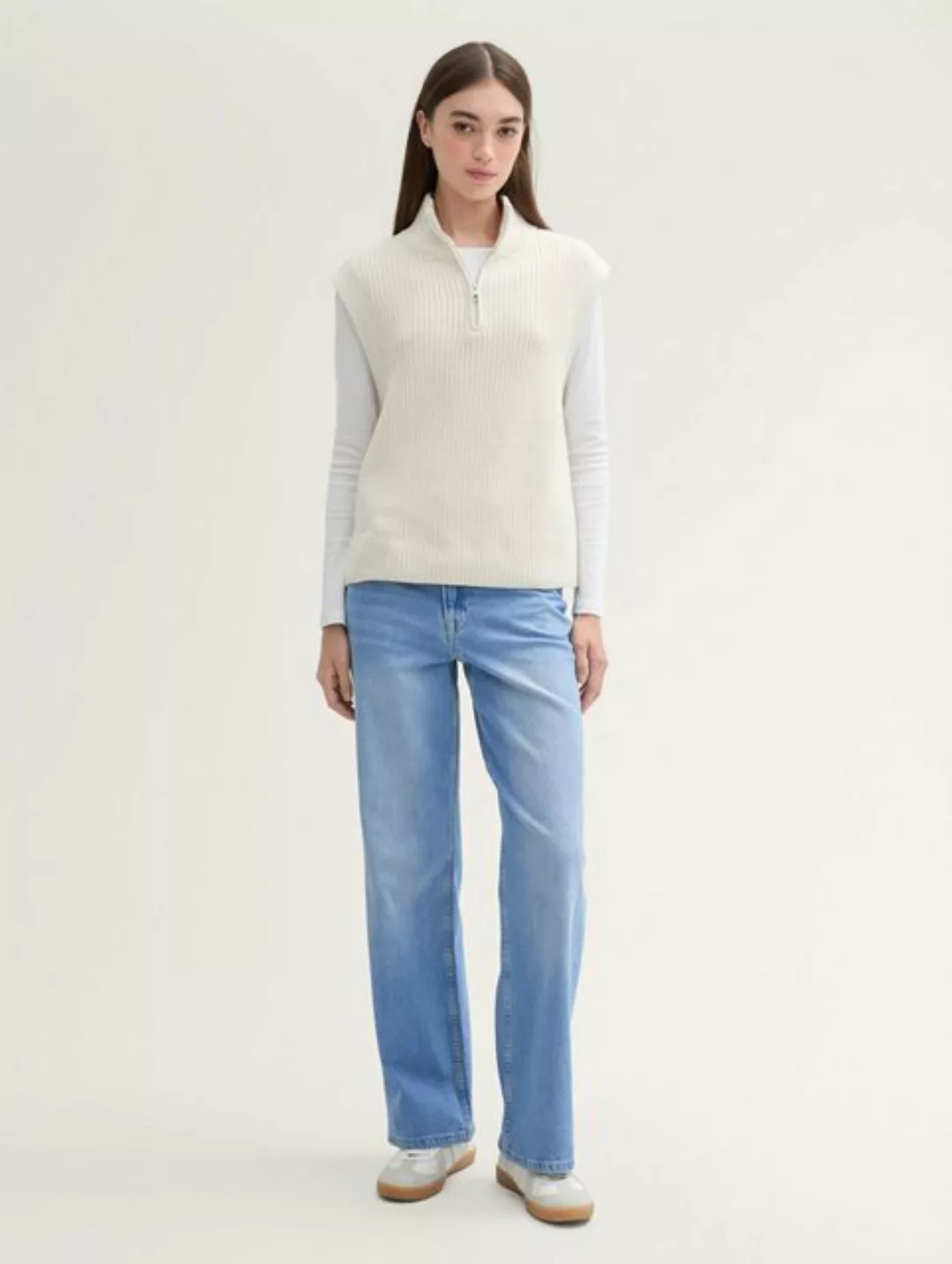 TOM TAILOR Denim Gerade Jeans Wide Leg Jeans mit recycelter Baumwolle günstig online kaufen