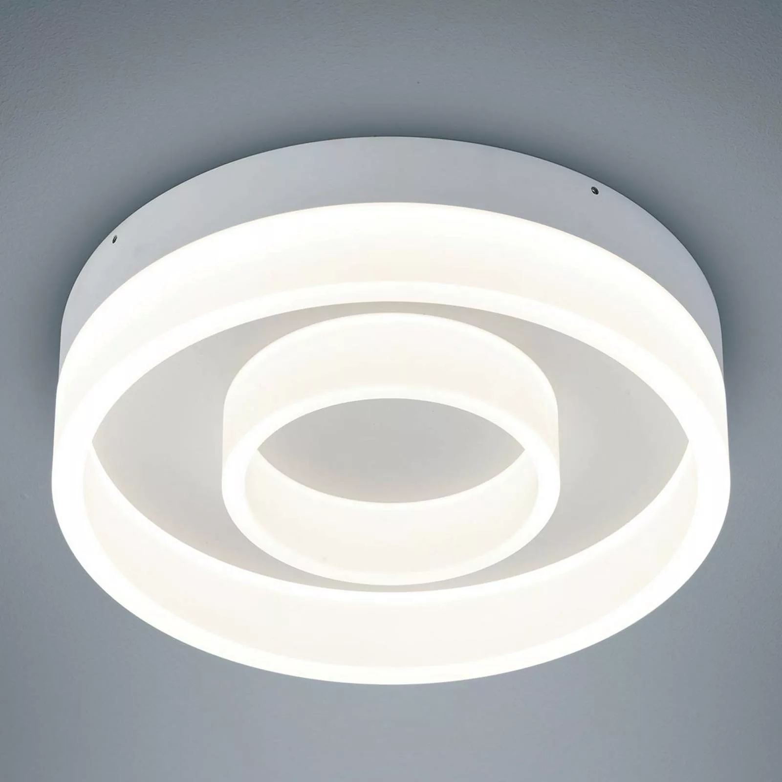 Helestra - Liv LED Deckenleuchte Ø30cm - weiß/matt/H x Ø 7,5x30cm/2900K/463 günstig online kaufen