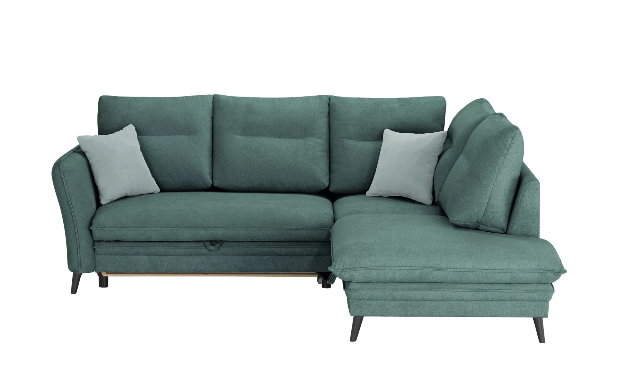 Ecksofa - grün - 245 cm - 95 cm - 203 cm - Polstermöbel > Sofas > Ecksofas günstig online kaufen