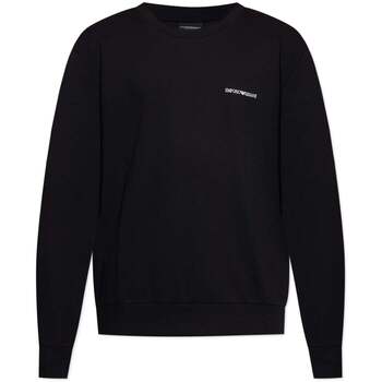 Emporio Armani  Sweatshirt Embroidered Logo Lounge Sweatshirt Black günstig online kaufen