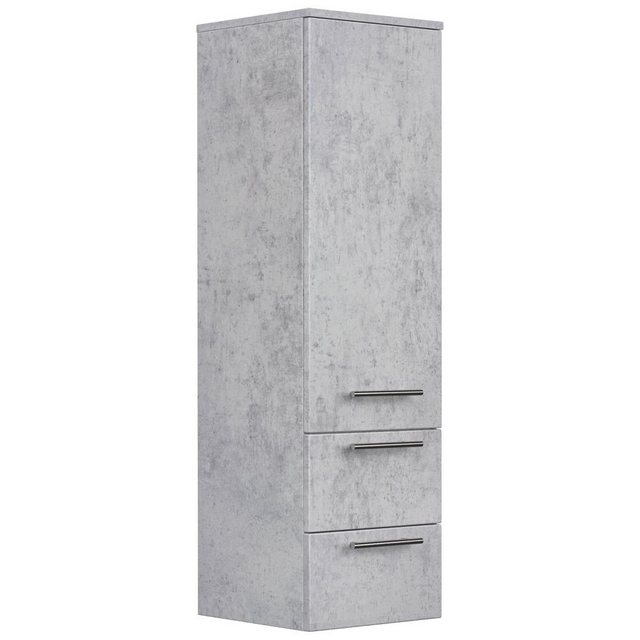 Lomadox Hochschrank ABUJA-02 MAPUTO-02 Badezimmer ABUJA-02 in Beton-Optik m günstig online kaufen