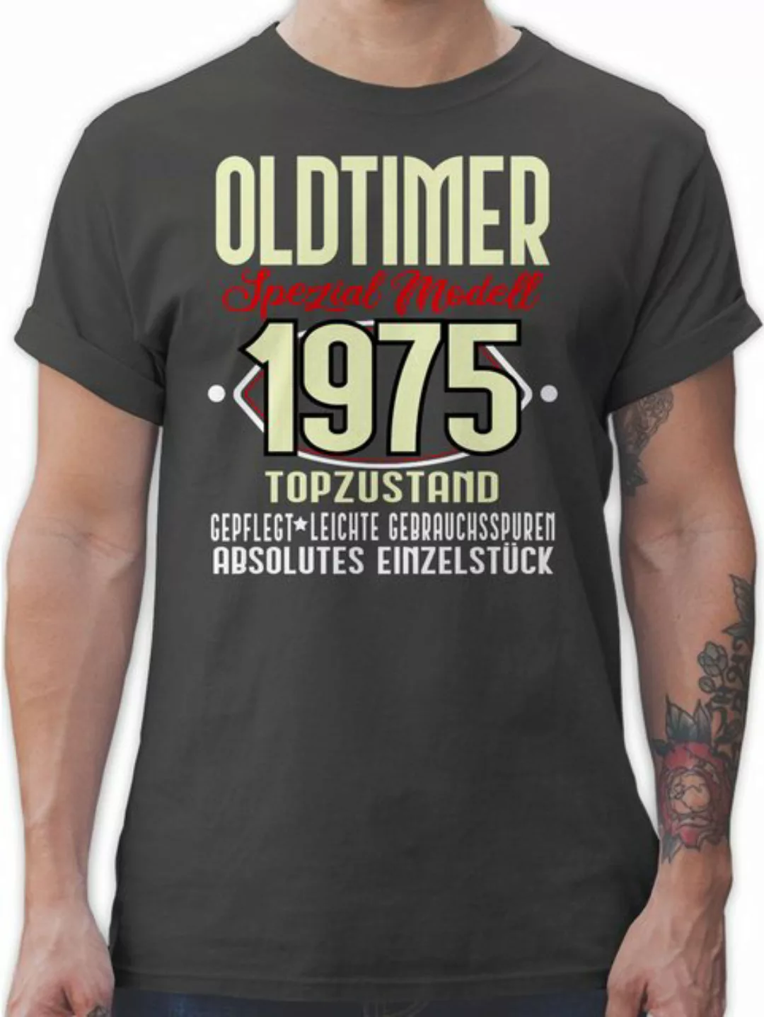 Shirtracer T-Shirt Oldtimer Spezial Modell 1975 Fünfzigster 50. Geburtstag günstig online kaufen