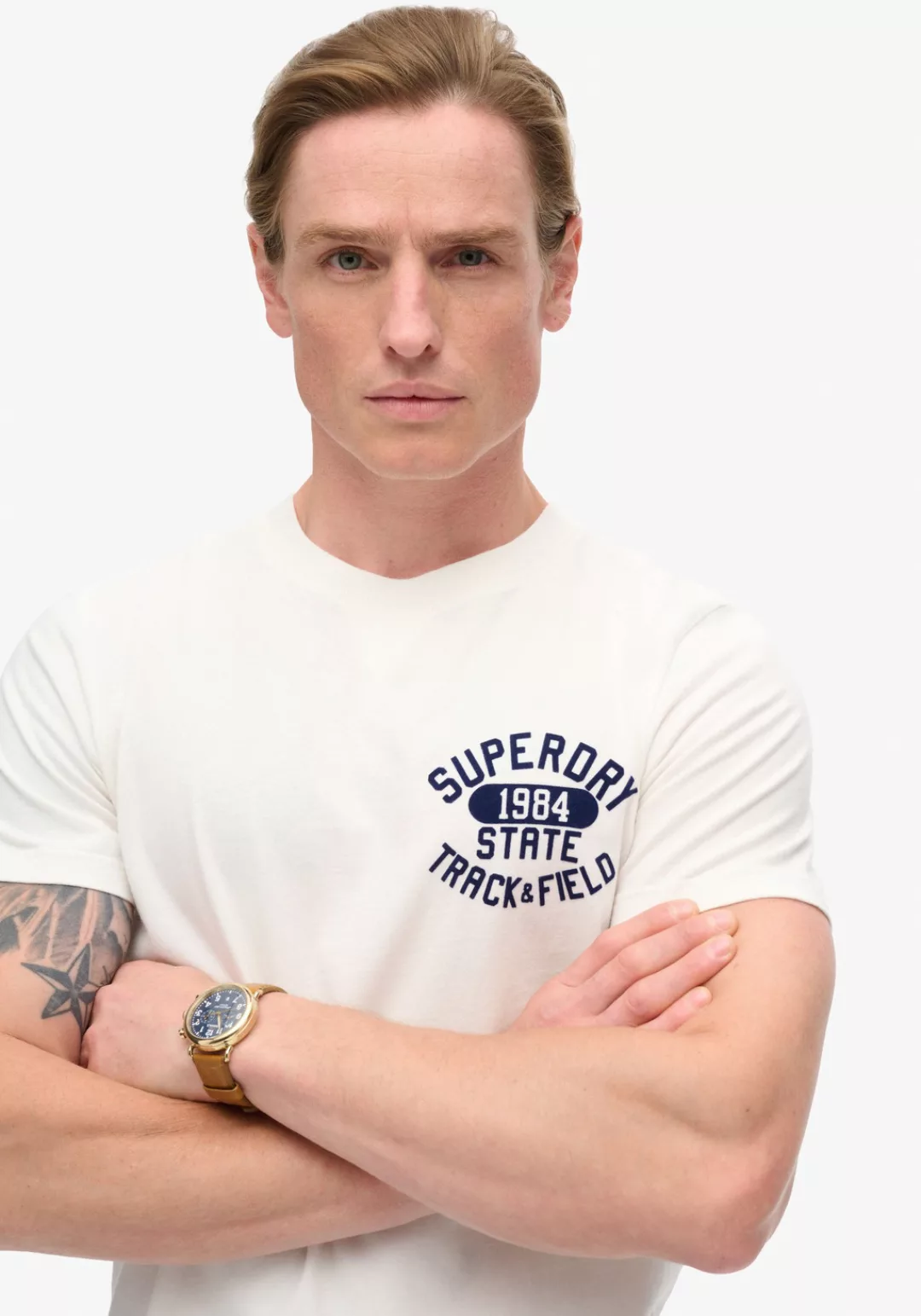 Superdry Rundhalsshirt "TRACK & FIELD GRAPHIC T SHIRT" günstig online kaufen