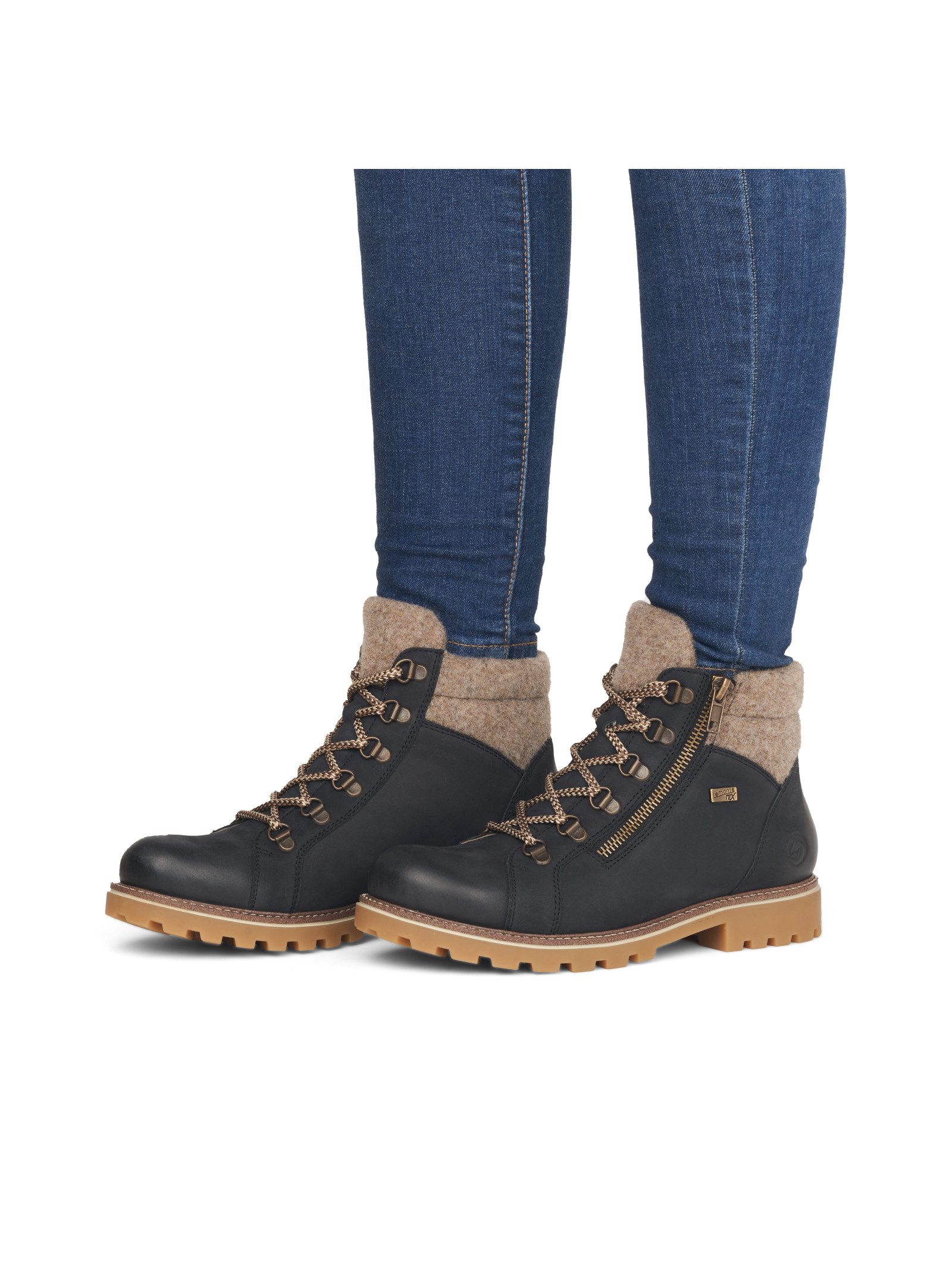 Remonte Remonte Stiefelette Veloursleder Schnürstiefelette günstig online kaufen