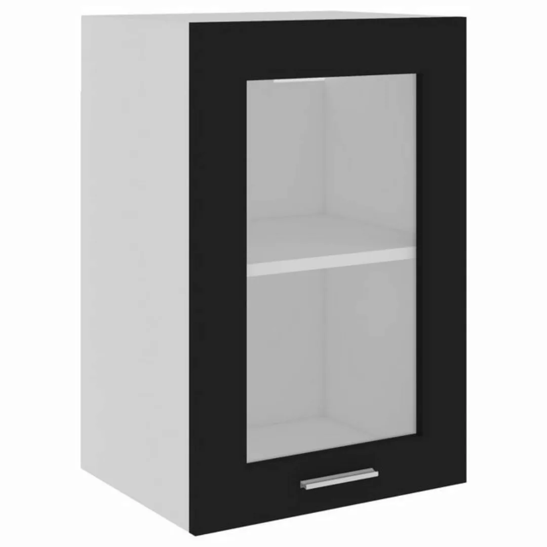 vidaXL Unterschrank Hängeglasschrank Schwarz 40x31x60 cm Spanplatte günstig online kaufen