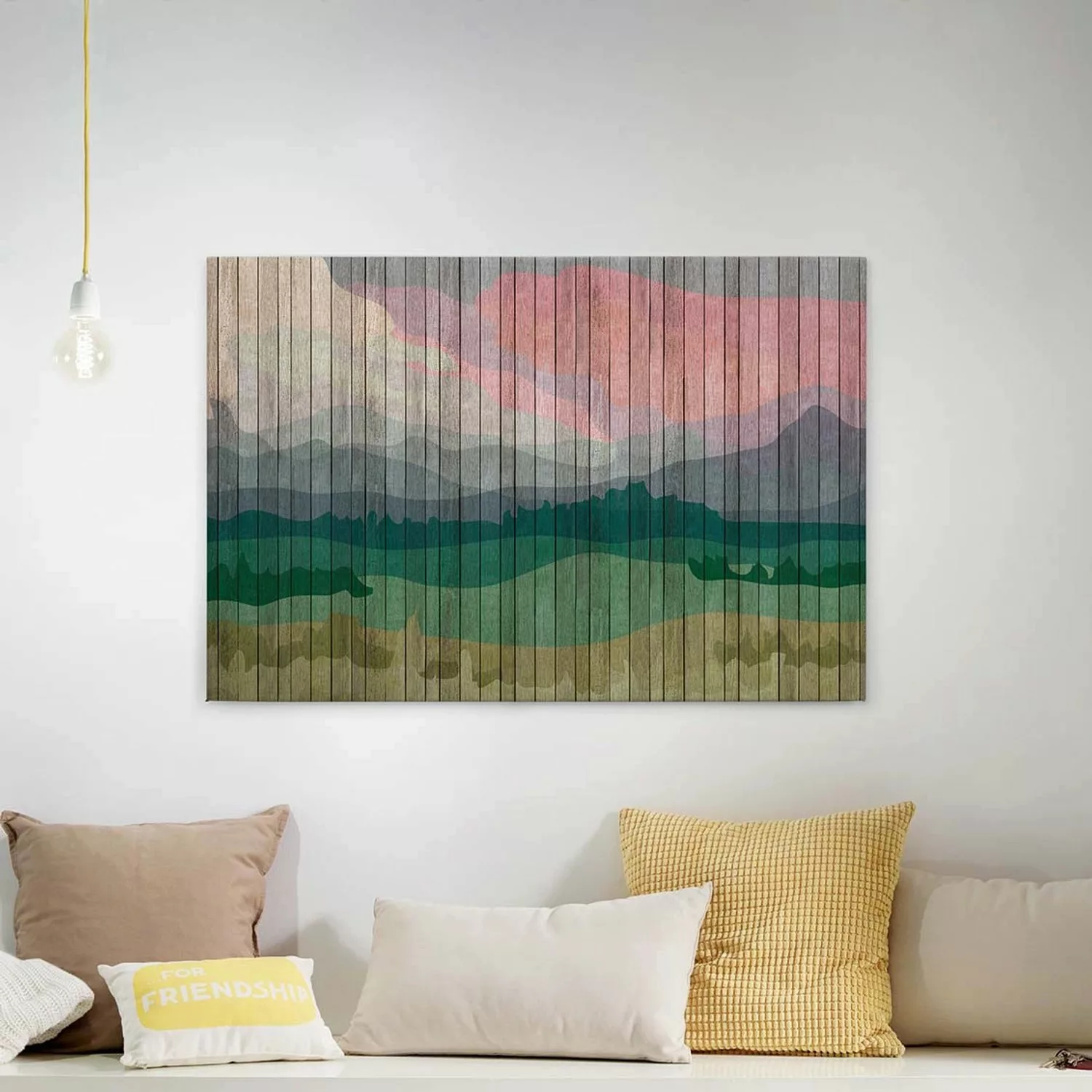 A.S. Création Leinwandbild "mountains", Kunst-Landschaft-Kinder, (1 St.), K günstig online kaufen