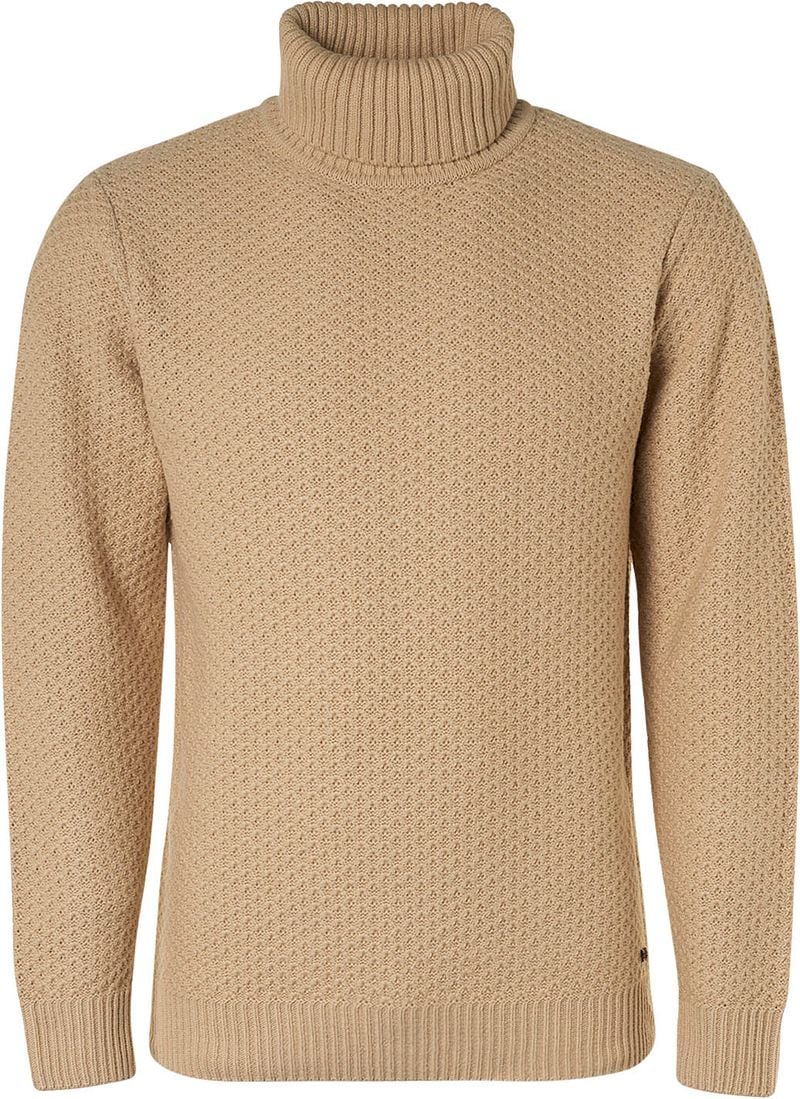 No Excess Rollkragenpullover Mix Wool Beige - Größe XXL günstig online kaufen