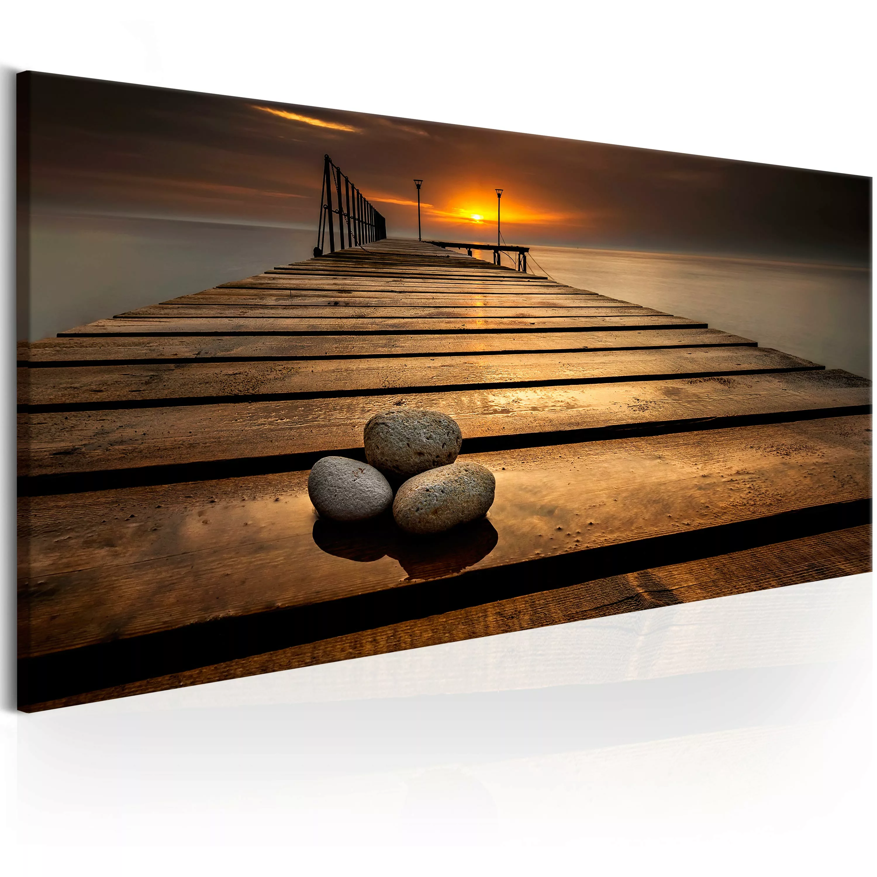 Wandbild - Stones On The Pier günstig online kaufen