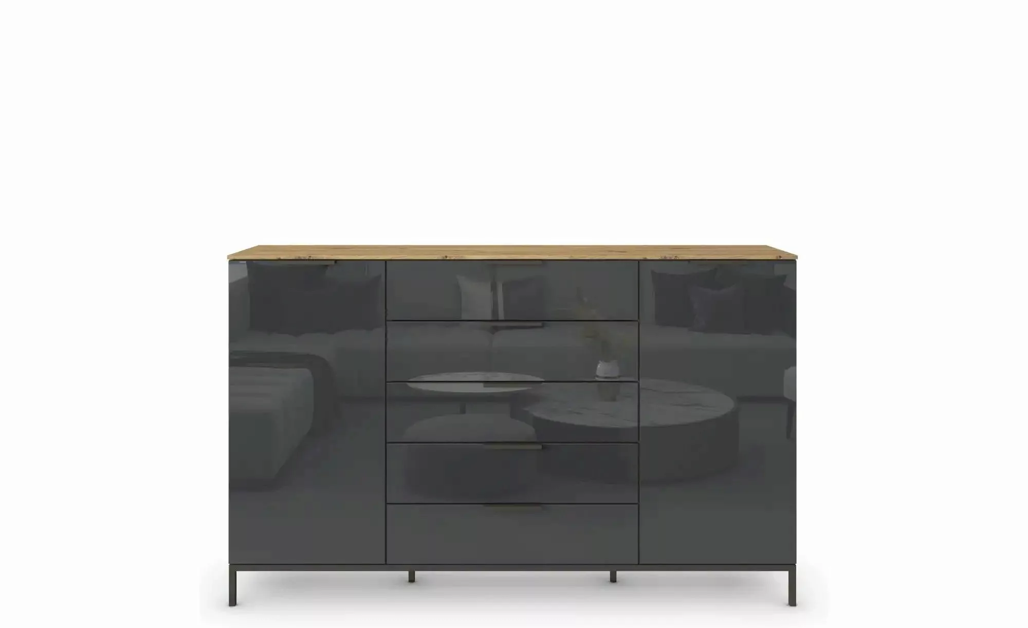 Highboard ¦ holzfarben ¦ Maße (cm): B: 180 H: 111 Kommoden & Sideboards > H günstig online kaufen