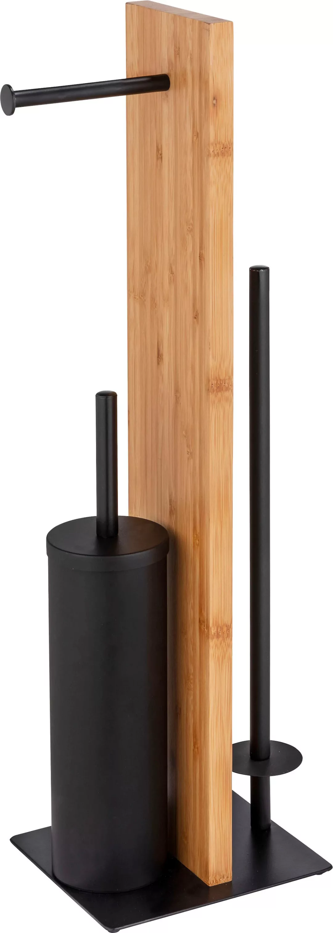WENKO WC-Garnitur »Lesina«, aus Bambus-Stahl günstig online kaufen
