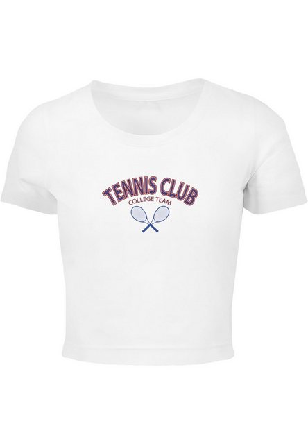 Merchcode T-Shirt Merchcode Damen Ladies College Club Cropped Tee (1-tlg) günstig online kaufen