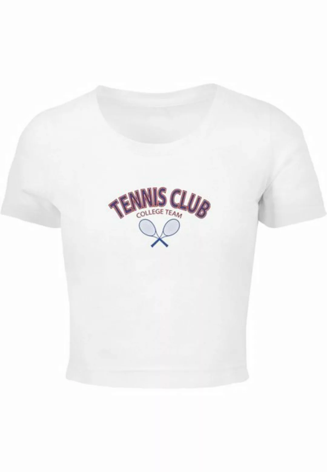 Merchcode T-Shirt Merchcode Damen Ladies College Club Cropped Tee (1-tlg) günstig online kaufen
