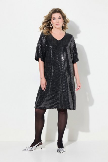 MIAMODA Partykleid Kleid A-Linie Pailletten-Optik 3/4-Ärmel günstig online kaufen