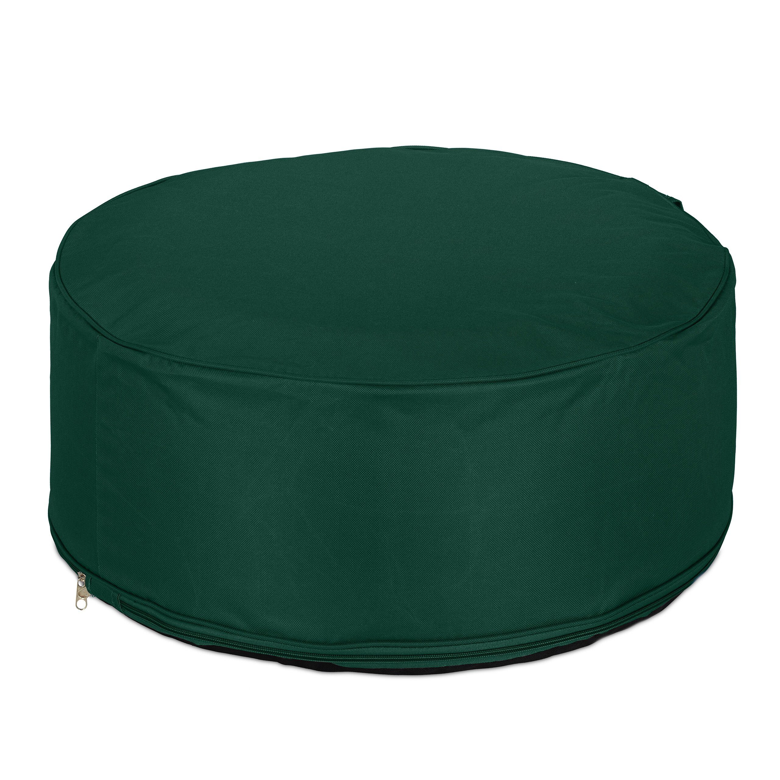 relaxdays Gartenlounge-Hocker Aufblasbarer Hocker in Grün günstig online kaufen