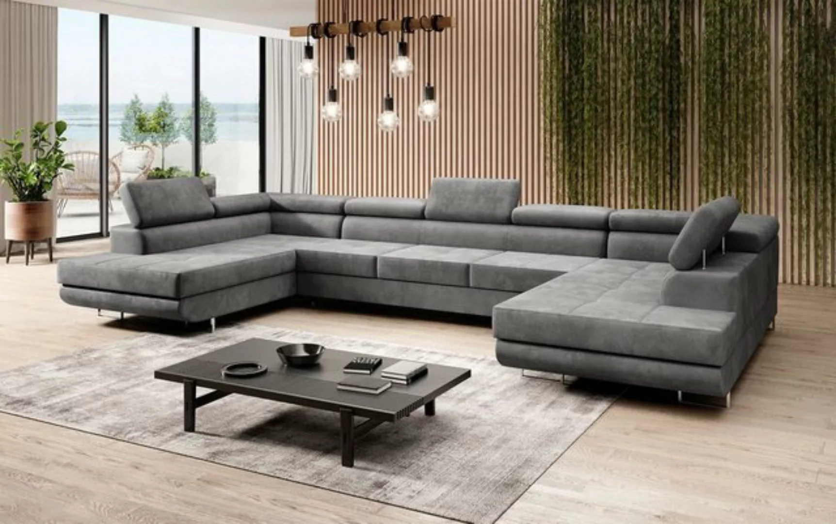 Baidani Sofa Sofa Taormina mit Schlaf- und Klappfunktion (Samt), inkl. Aufb günstig online kaufen