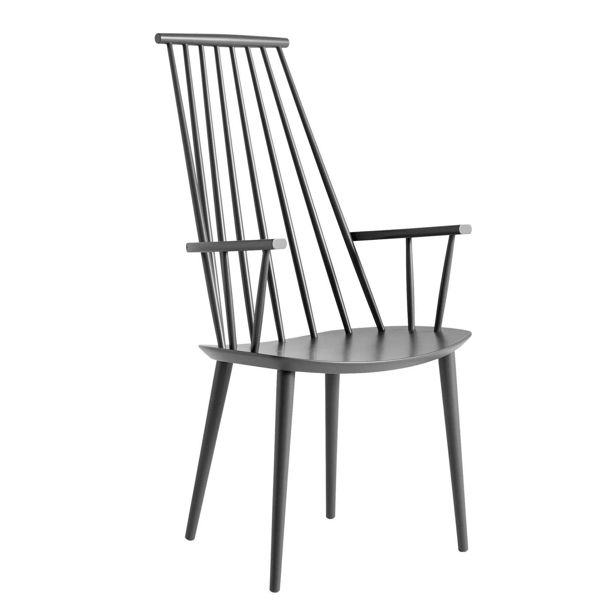 HAY - J110 Armlehnstuhl wasserbasiert lackiert - steingrau/lackiert wasserb günstig online kaufen