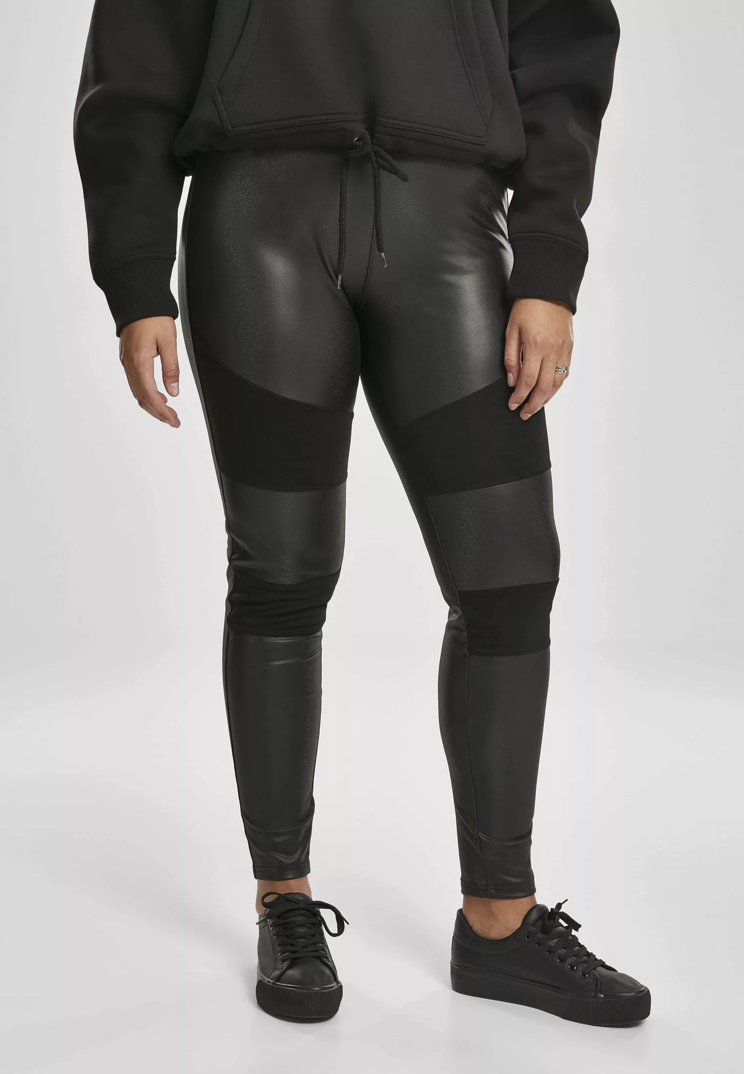 URBAN CLASSICS Leggings "Urban Classics Damen Ladies Fake Leather Tech Legg günstig online kaufen