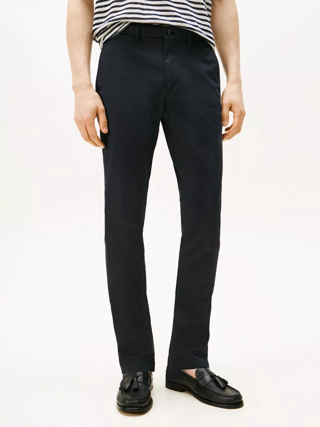 Tommy Hilfiger Chinohose "BLEECKER PRINTED ST", Slim Fit, strukturierte Qua günstig online kaufen