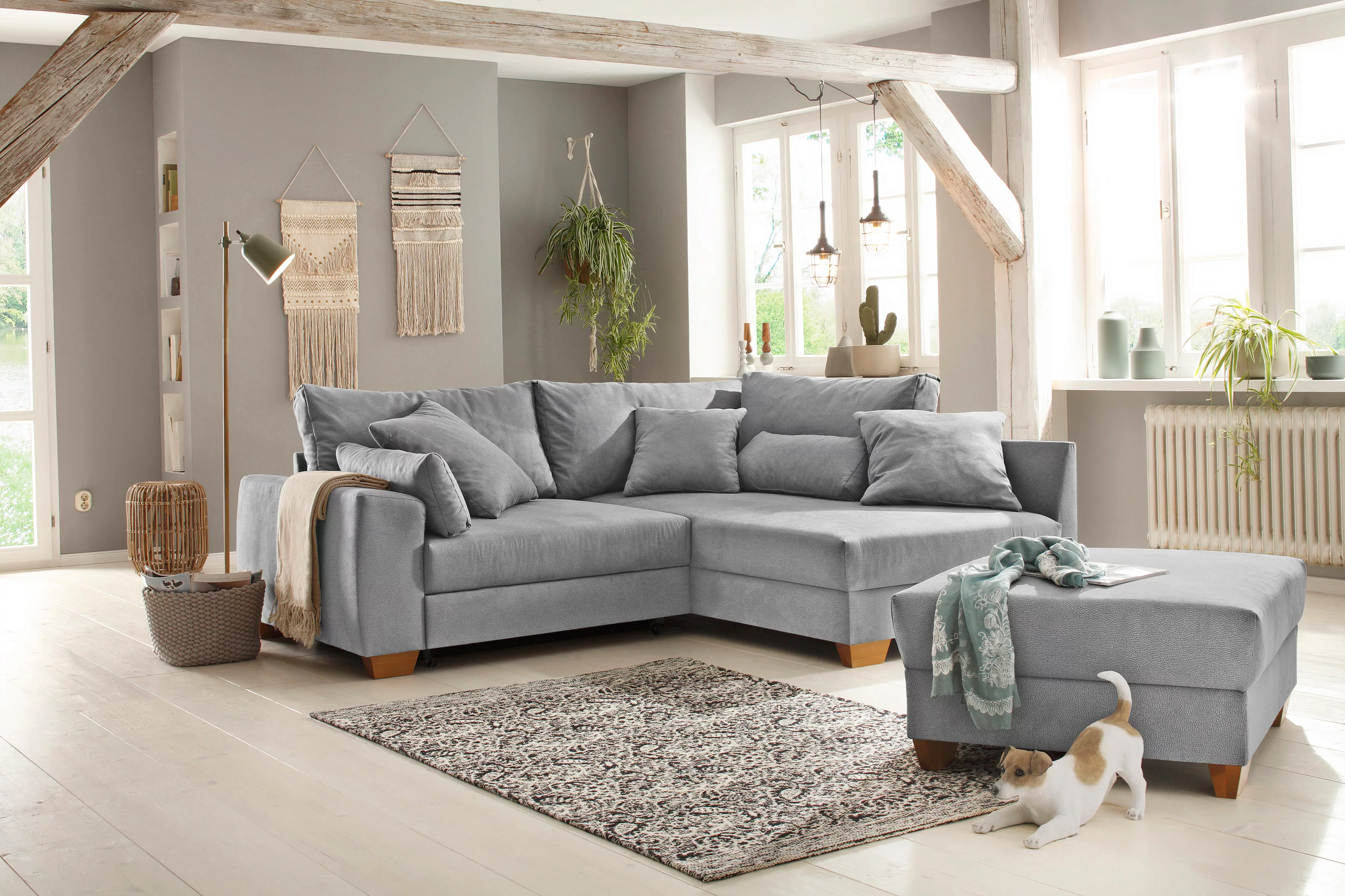 Home affaire Ecksofa "DuraSpring", mit Taschenfederkern, bis 140 kg belastb günstig online kaufen