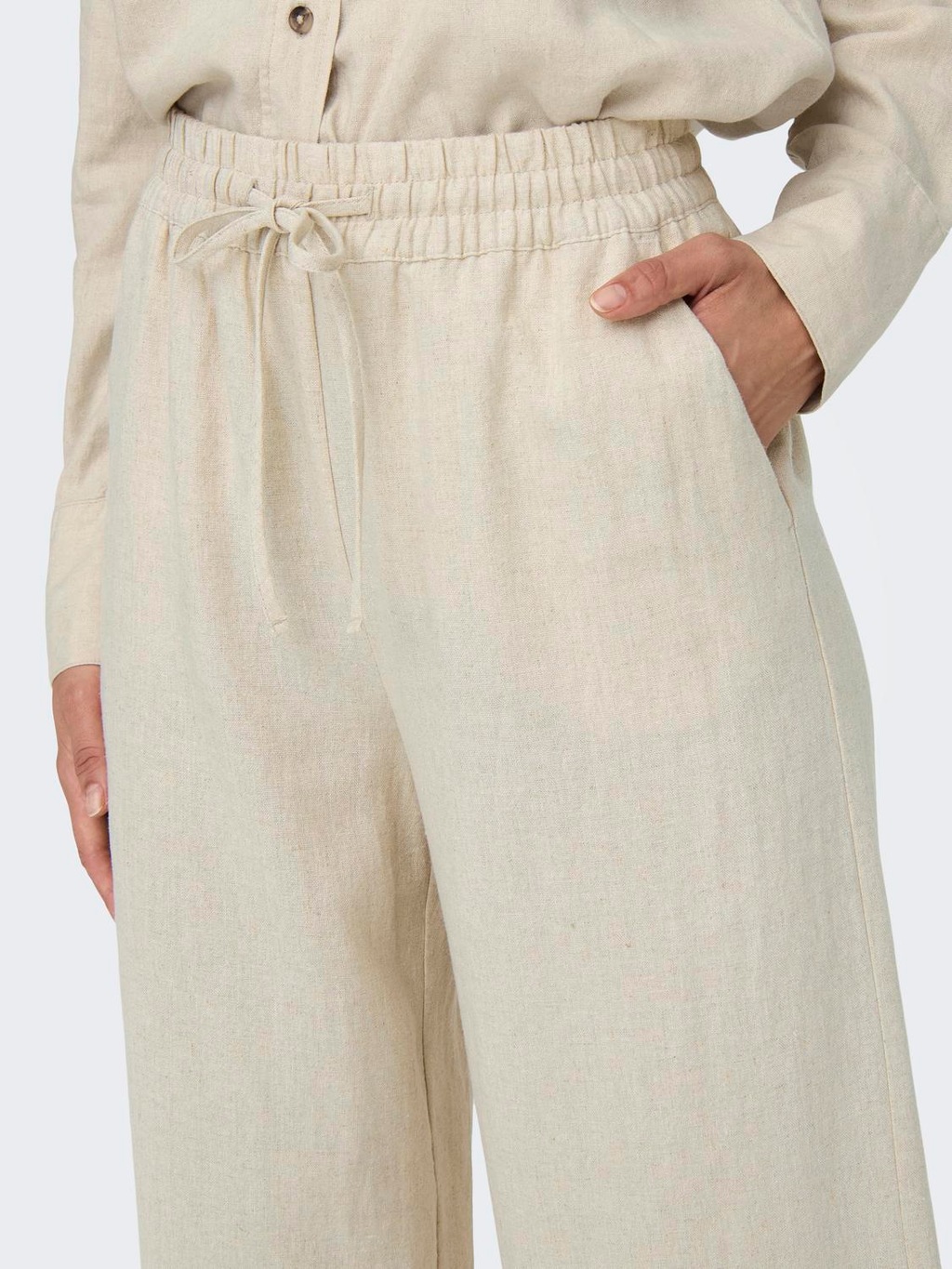 JDY Culotte JDYSAY LINEN HW WIDE PANT WVN NOOS günstig online kaufen