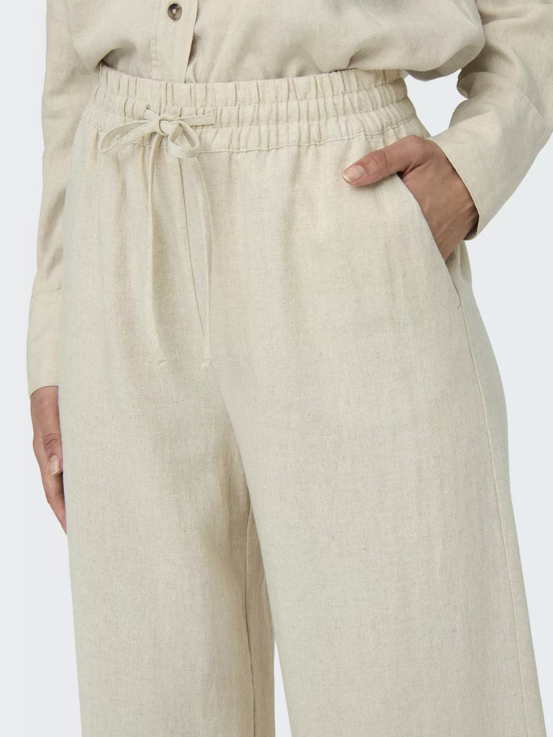 JDY Culotte "JDYSAY LINEN HW WIDE PANT WVN NOOS" günstig online kaufen