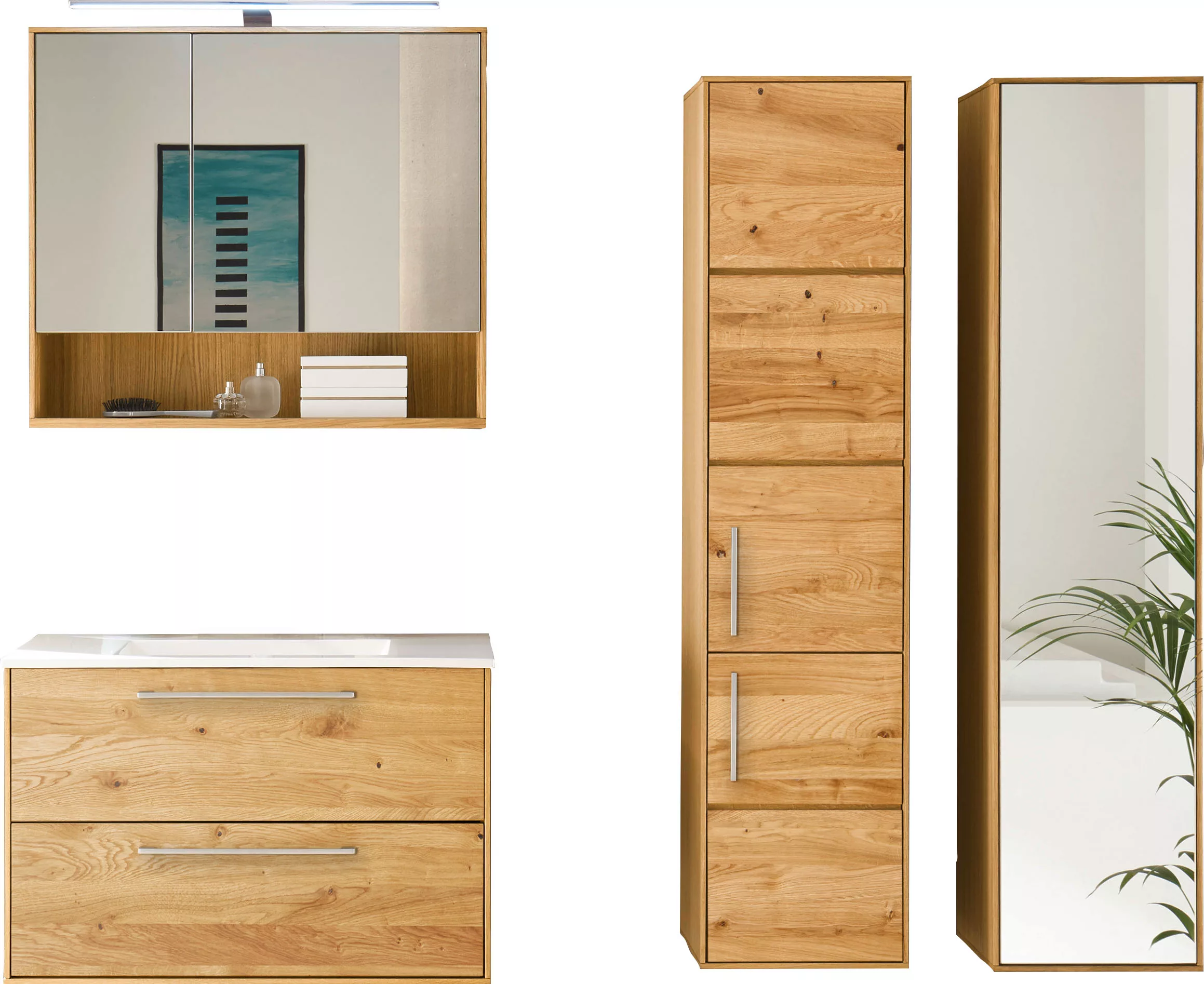 BASIC by Balculina Badmöbel-Set »Yukon«, (4 St.), Breite 160 cm,Badezimmers günstig online kaufen