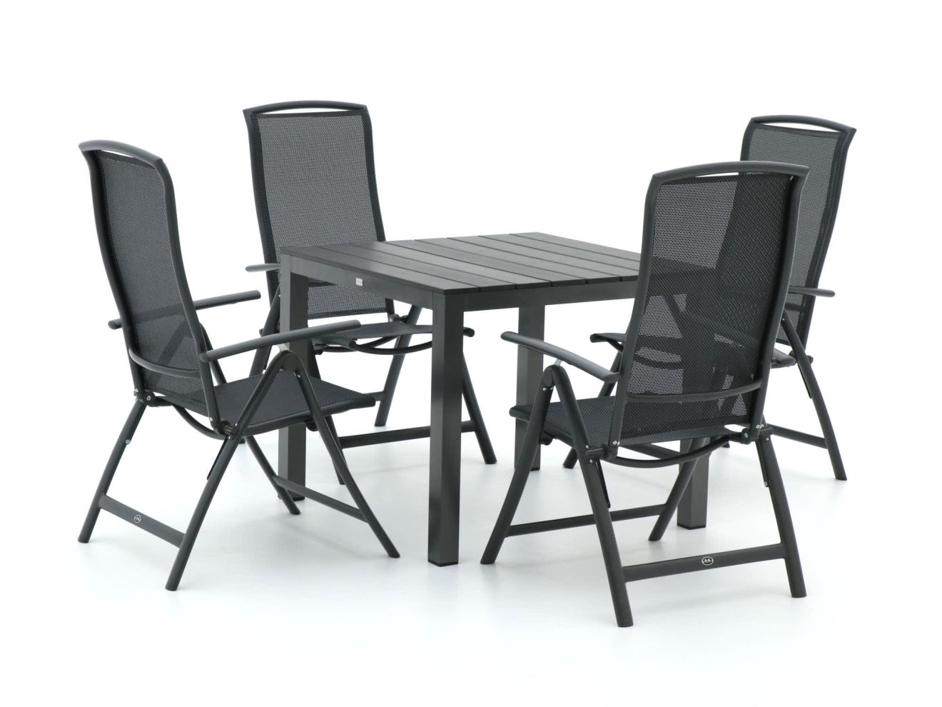 R&S Design Capri/Fidenza 90 cm Gartenmöbel-Set 5-teilig verstellbar günstig online kaufen