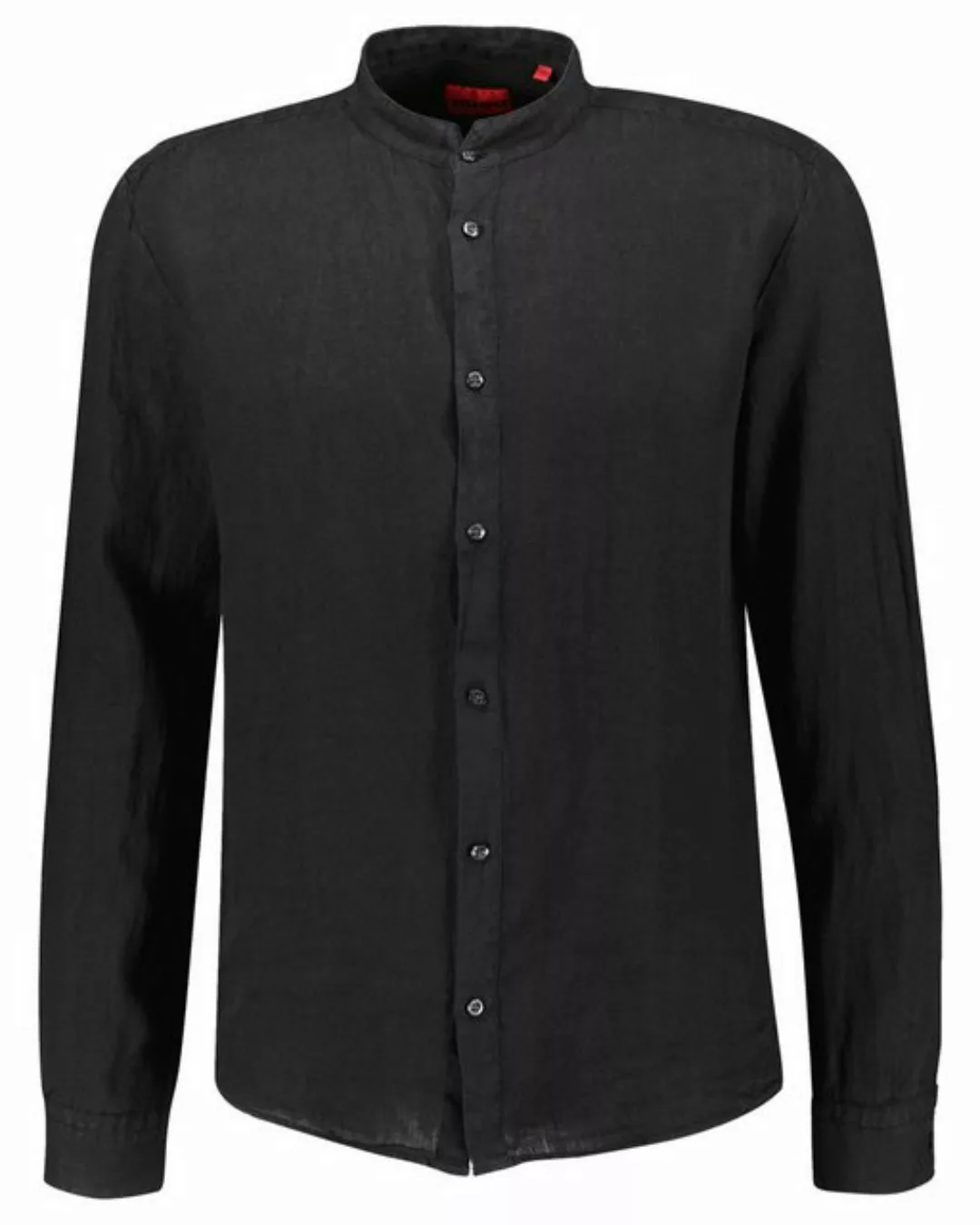 HUGO Langarmhemd Herren Leinenhemd ELVORY Slim Fit (1-tlg) günstig online kaufen