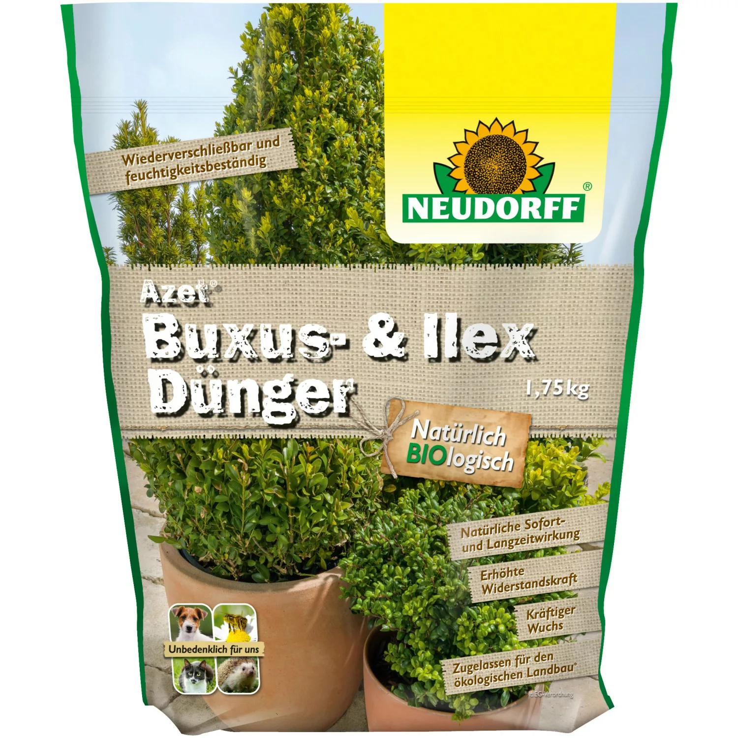 Neudorff Azet Buxus- und Ilex-Dünger 1,75 kg günstig online kaufen