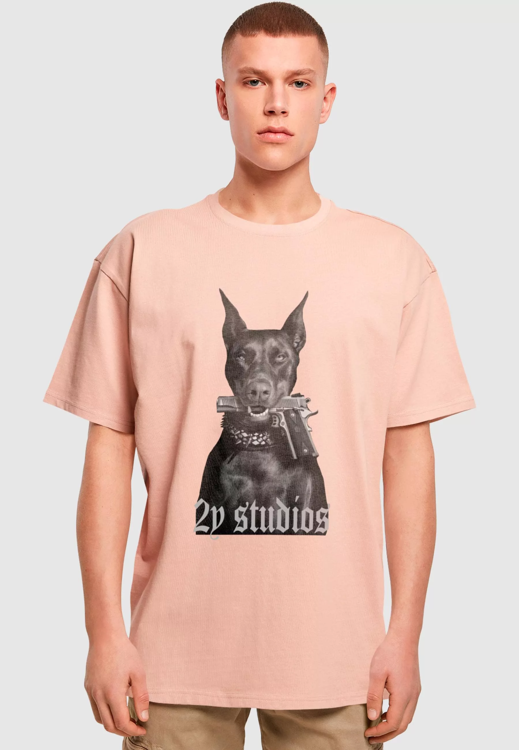 2Y Studios T-Shirt "2Y Studios Herren Doberman Oversize Tee" günstig online kaufen