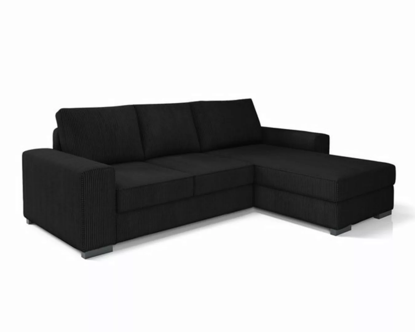 Deine Möbel 24 Ecksofa CORD - L XL MINI Kuschelsofa Sofa mit tiefer Sitzflä günstig online kaufen