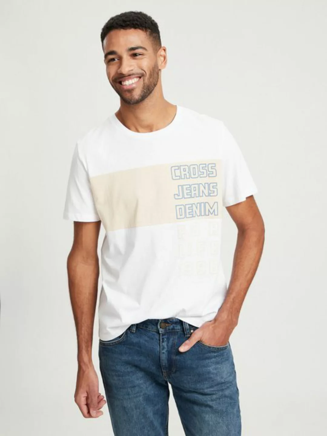 CROSS JEANS® Rundhalsshirt 15905 günstig online kaufen