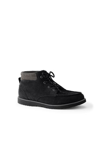 Komfort-Chukka Boots aus Leder, Herren, Größe: 41.5 Normal, Schwarz, by Lan günstig online kaufen