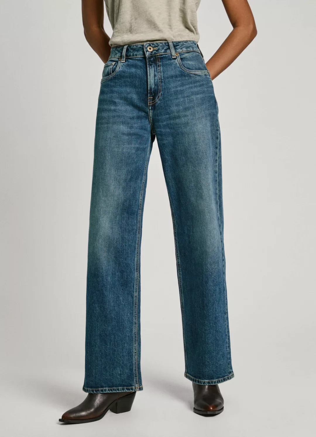 Pepe Jeans Loose-fit-Jeans LOOSE ST JEANS HW mit geradem, weitem Bein günstig online kaufen