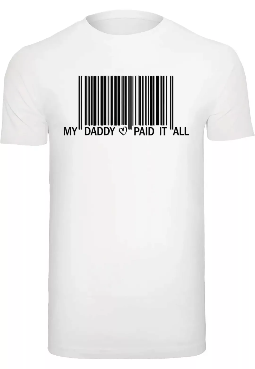 Merchcode T-Shirt "Merchcode Herren Dad Pay Barcode T-Shirt Round Neck" günstig online kaufen