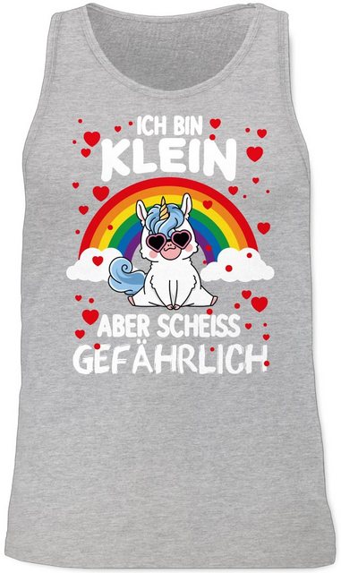 Shirtracer Tanktop Ich bin klein aber scheiss gefährlich mit Einhorn Sprüch günstig online kaufen