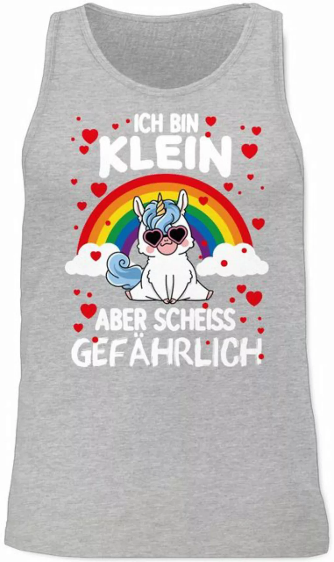 Shirtracer Tanktop Ich bin klein aber scheiss gefährlich mit Einhorn Sprüch günstig online kaufen