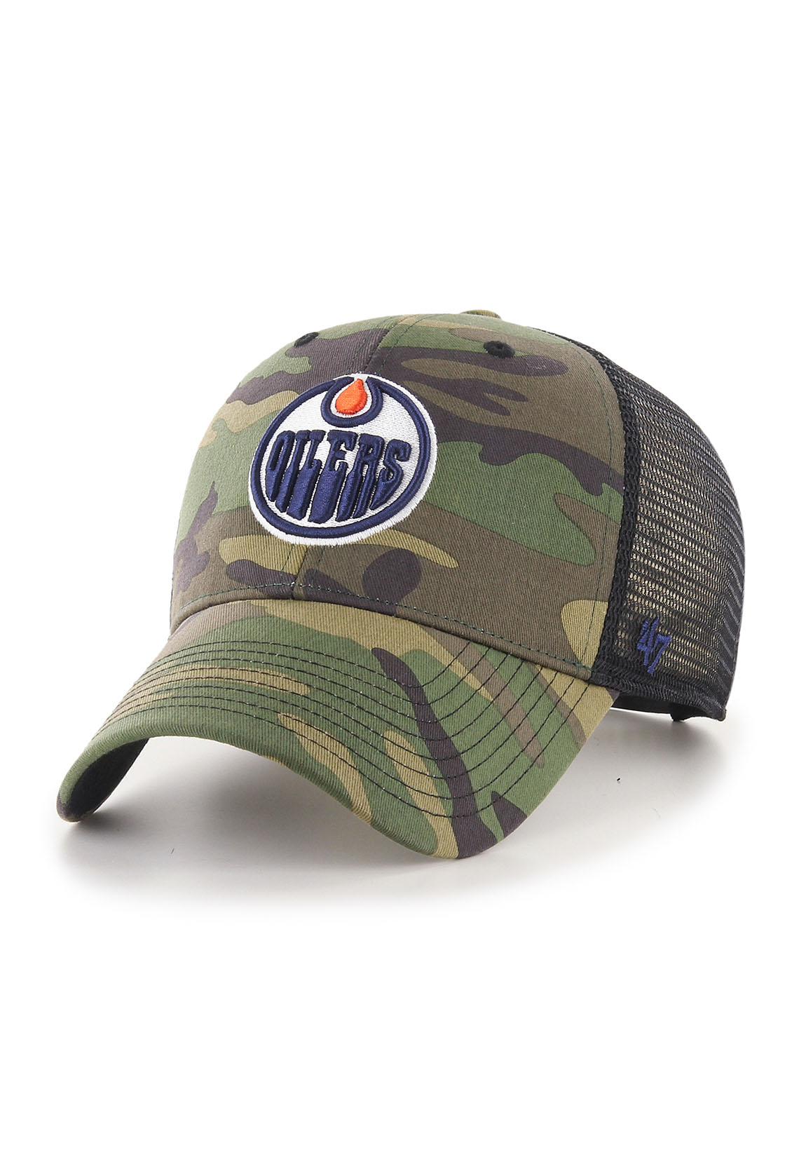 47 Brand Mesh Trucker Cap EDMONTON OILERS H-CBRAN06GWP-CM Camouflage günstig online kaufen