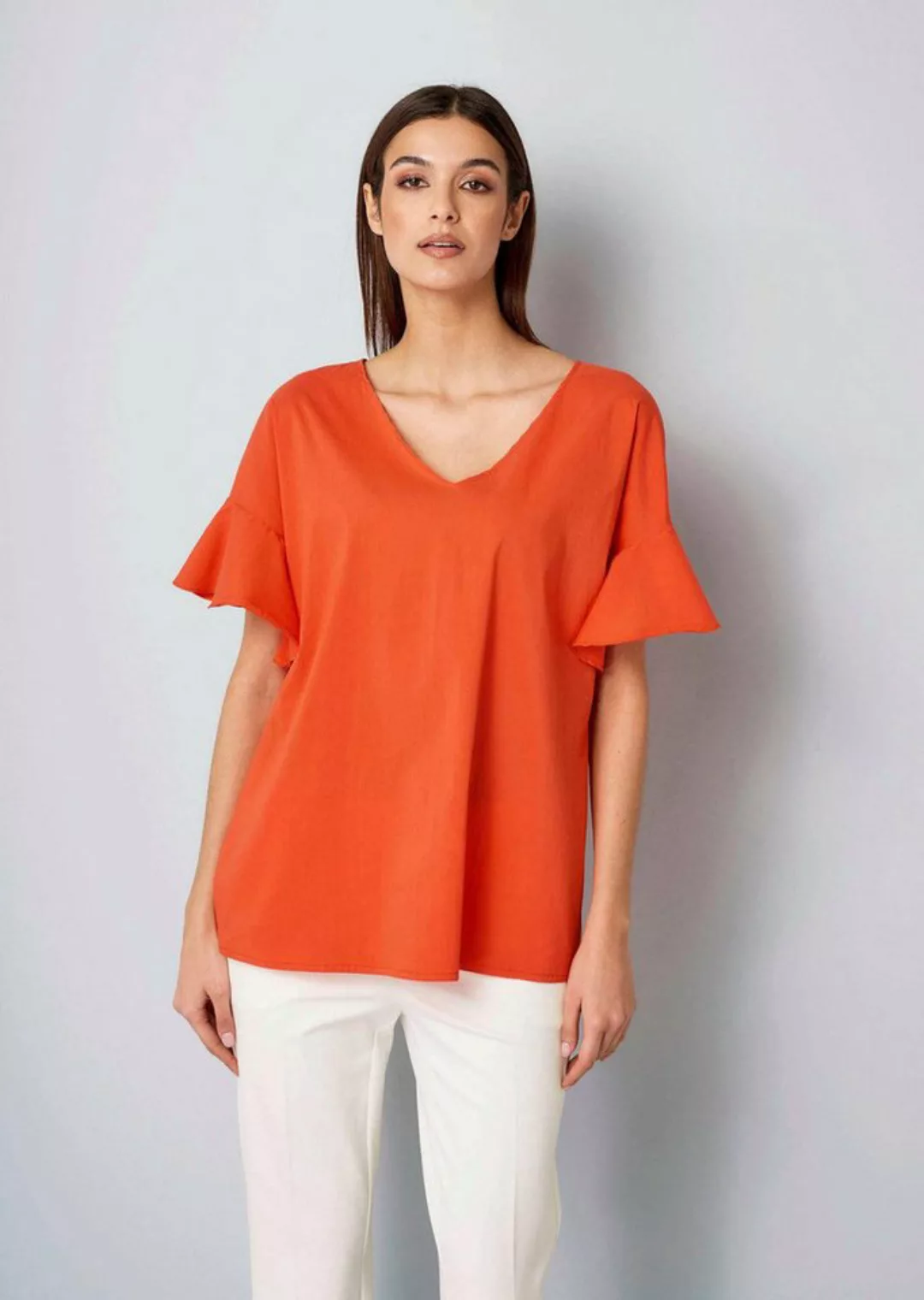 Alba Moda Kurzarmbluse Bluse mit V-Ausschnitt günstig online kaufen