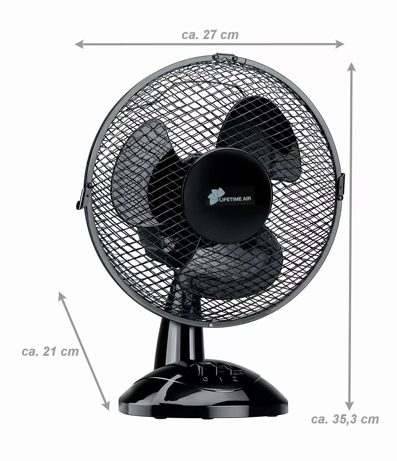 Lifetime Air Tischventilator Tischventilator mit 2 günstig online kaufen