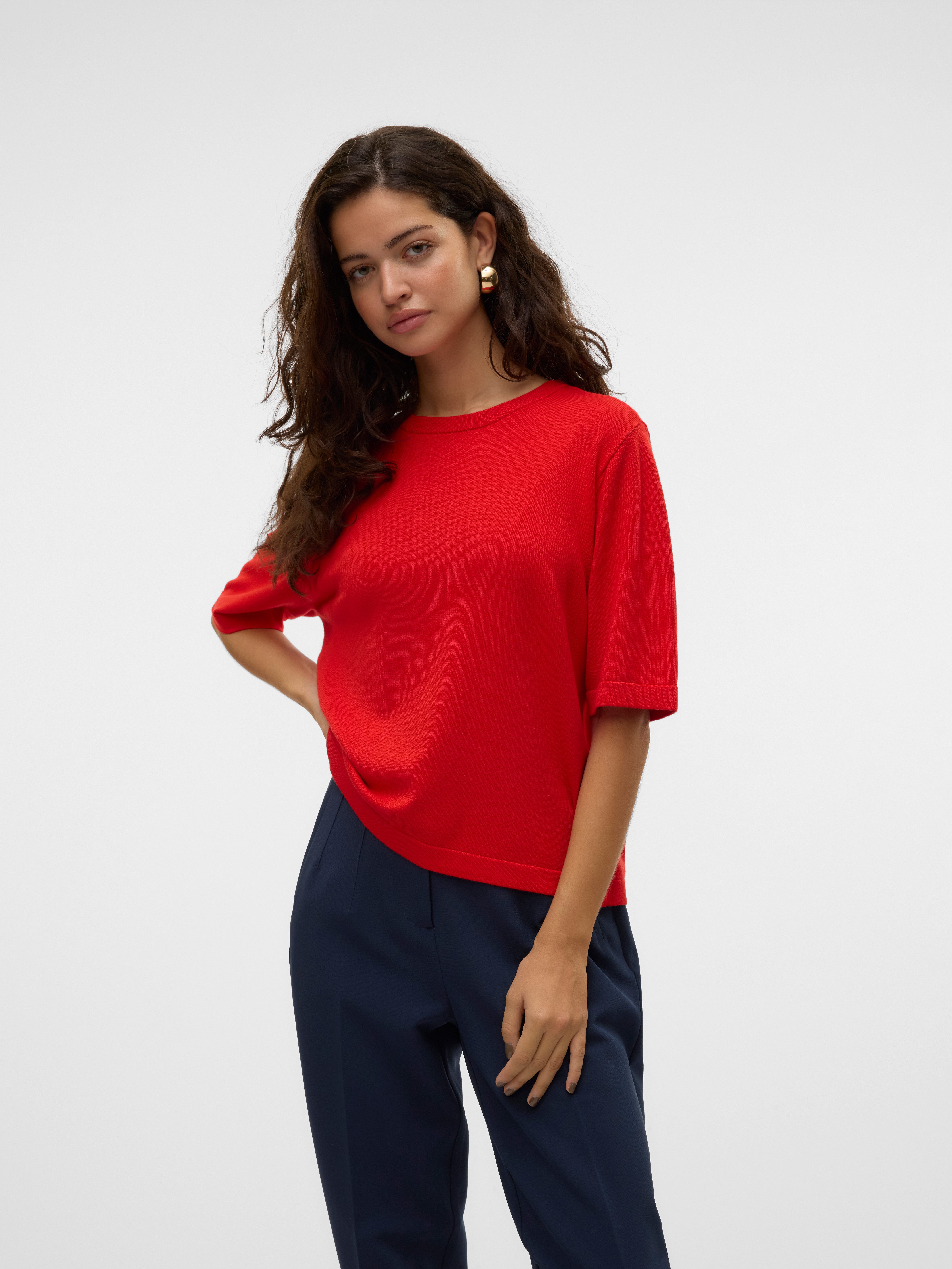 Vero Moda Kurzarmpullover VMSILJE 2/4 O-NCK günstig online kaufen