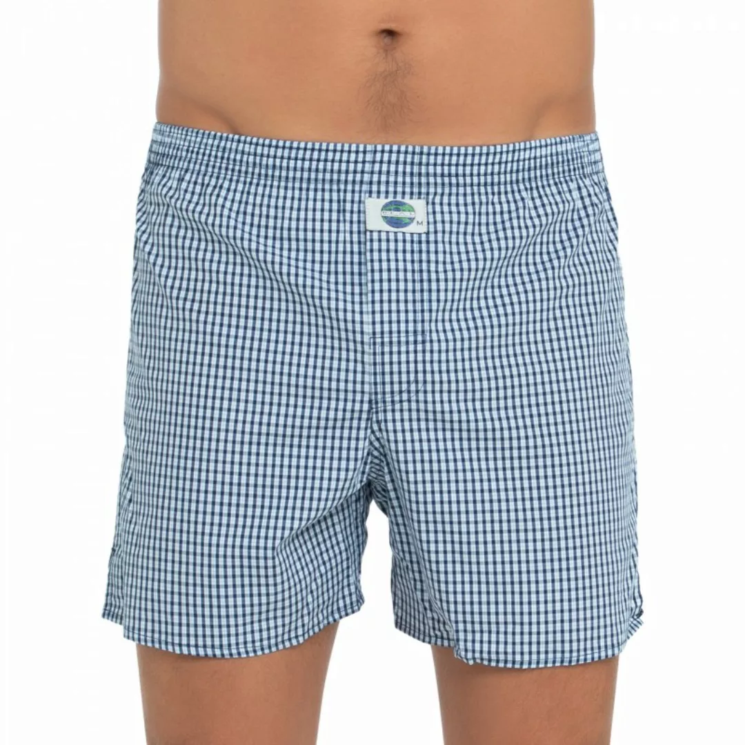 D.E.A.L International Boxershorts Blau & Weiß kariert günstig online kaufen