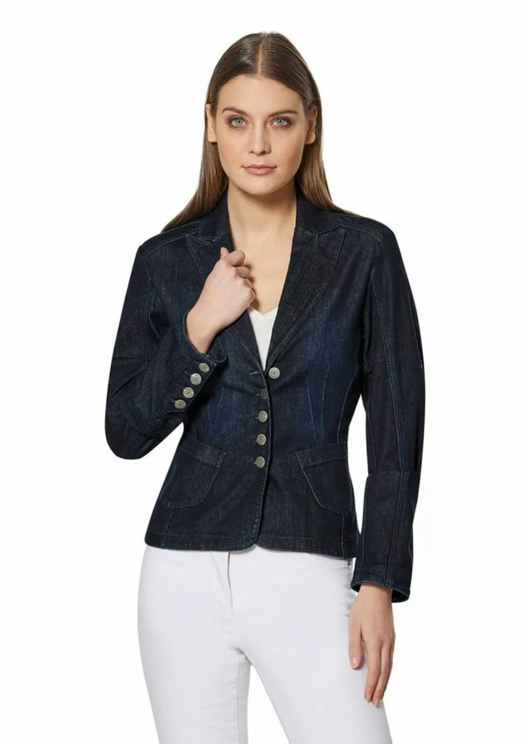 MADELEINE Jeansjacke Jeans-Blazer mit Wasch-Effekten günstig online kaufen