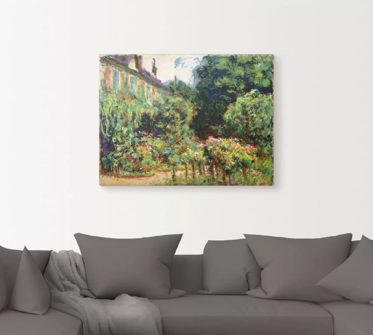 Artland Leinwandbild "Das Haus des Künstlers in Giverny. 1913", Garten, (1 günstig online kaufen