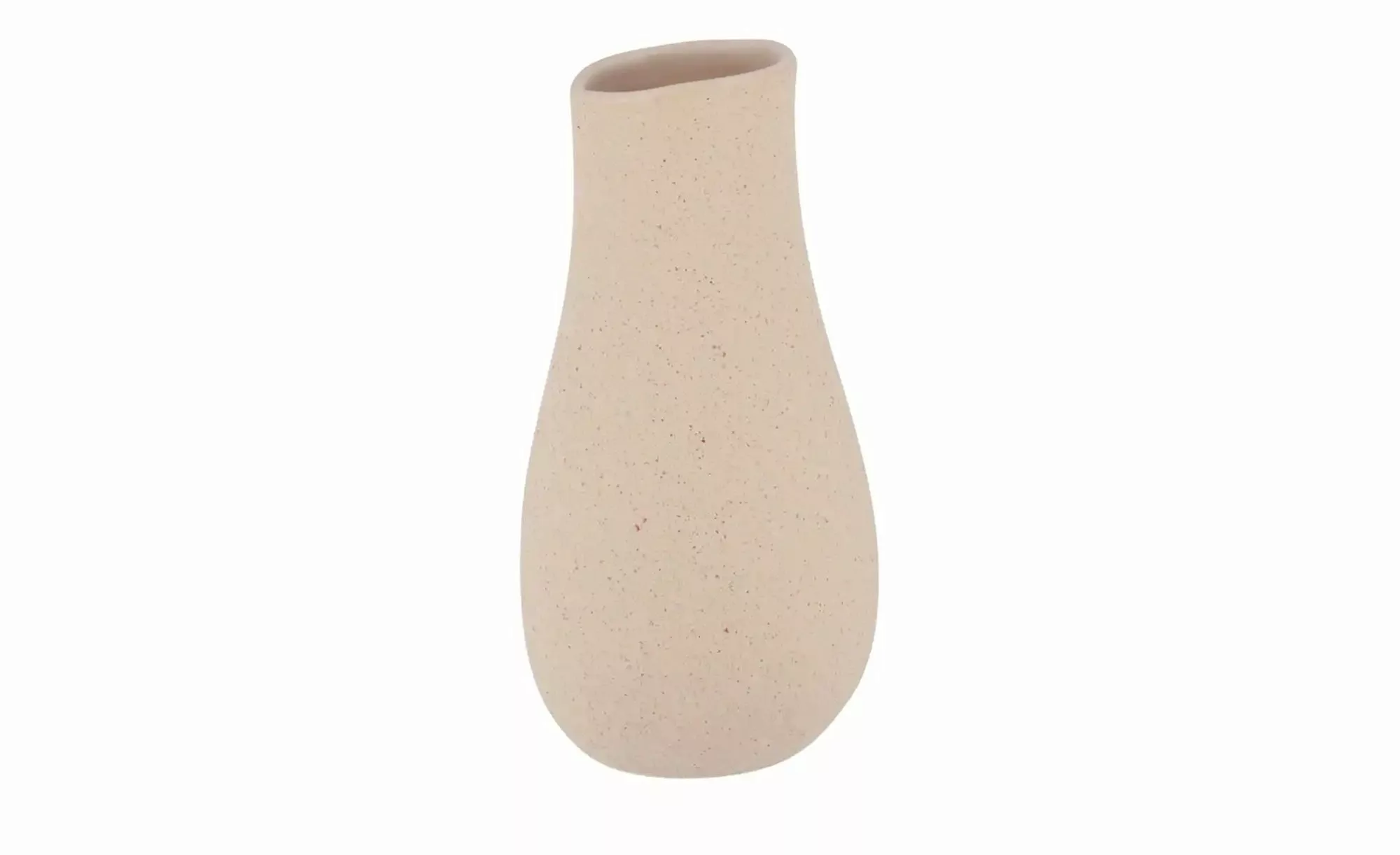 Vase   ¦ beige ¦ Steinzeug ¦ Maße (cm): H: 19  Ø: 10 Accessoires > Vasen - günstig online kaufen